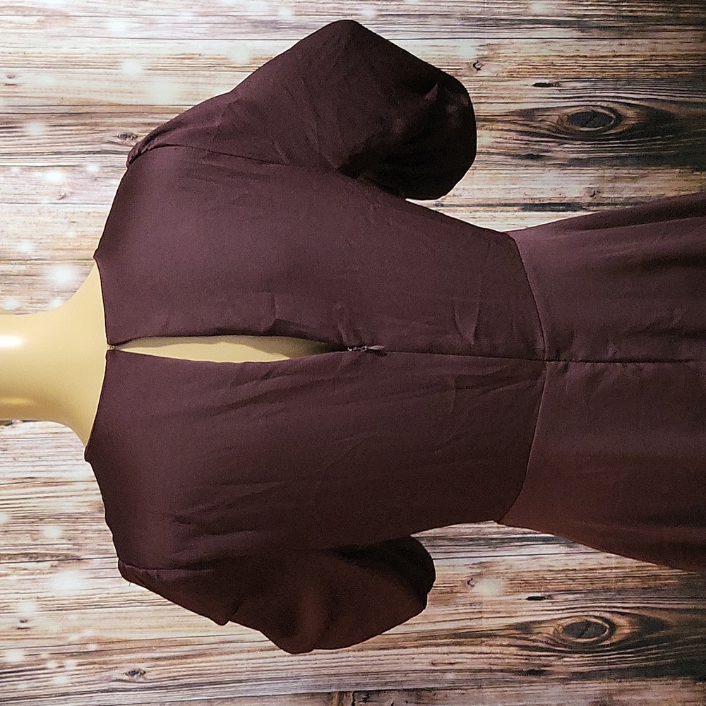 Express Women's Surplice Fit & Flare Long Sleeve Dress Size M ( Like New) - Picture 9 of 12